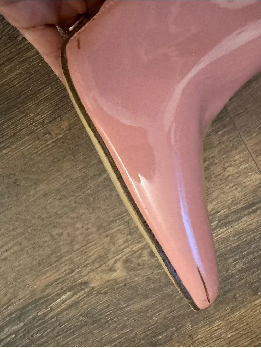 Steve Madden Vanquish Pink Patent Over-the-Knee Stiletto Boots